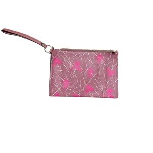 A new day Pink Floral Wristlet Clutch